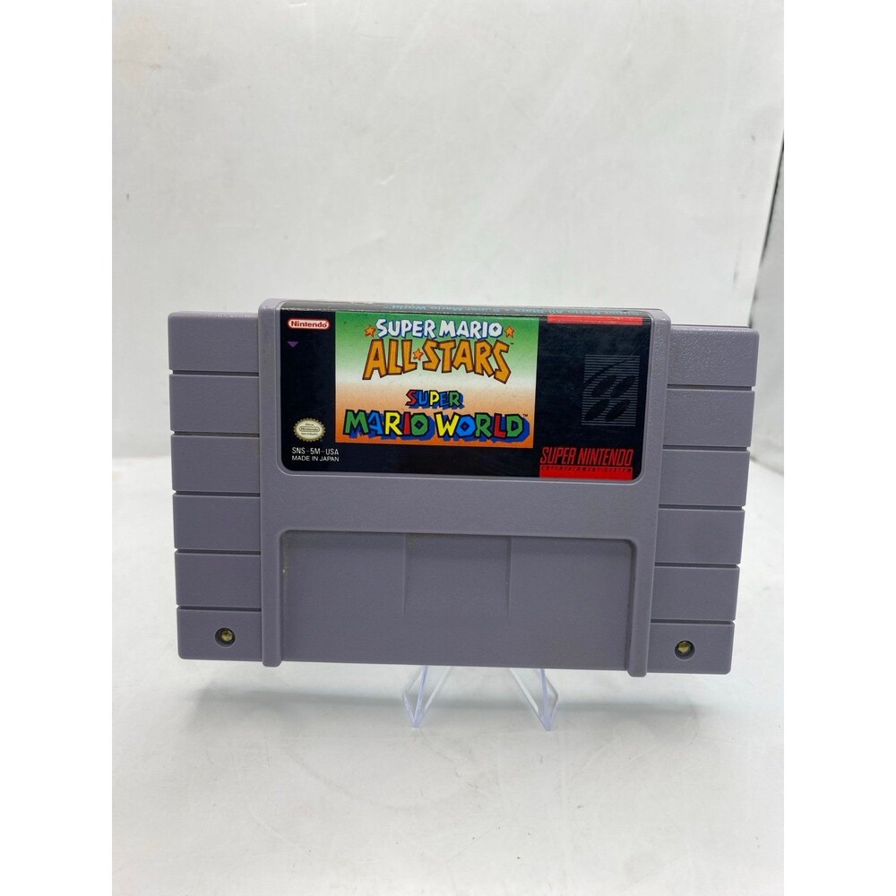 Super Mario All-Stars + Super Mario World (SNES) Authentic Tested Working